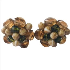 MCM Schiaparelli Hollywood Regency Clip Earrings